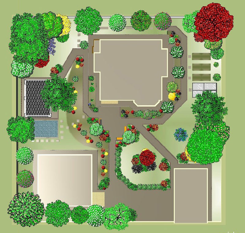 Дизайн участка загородного дома - 135 фото лучших идей ландшафтного дизайна своими руками